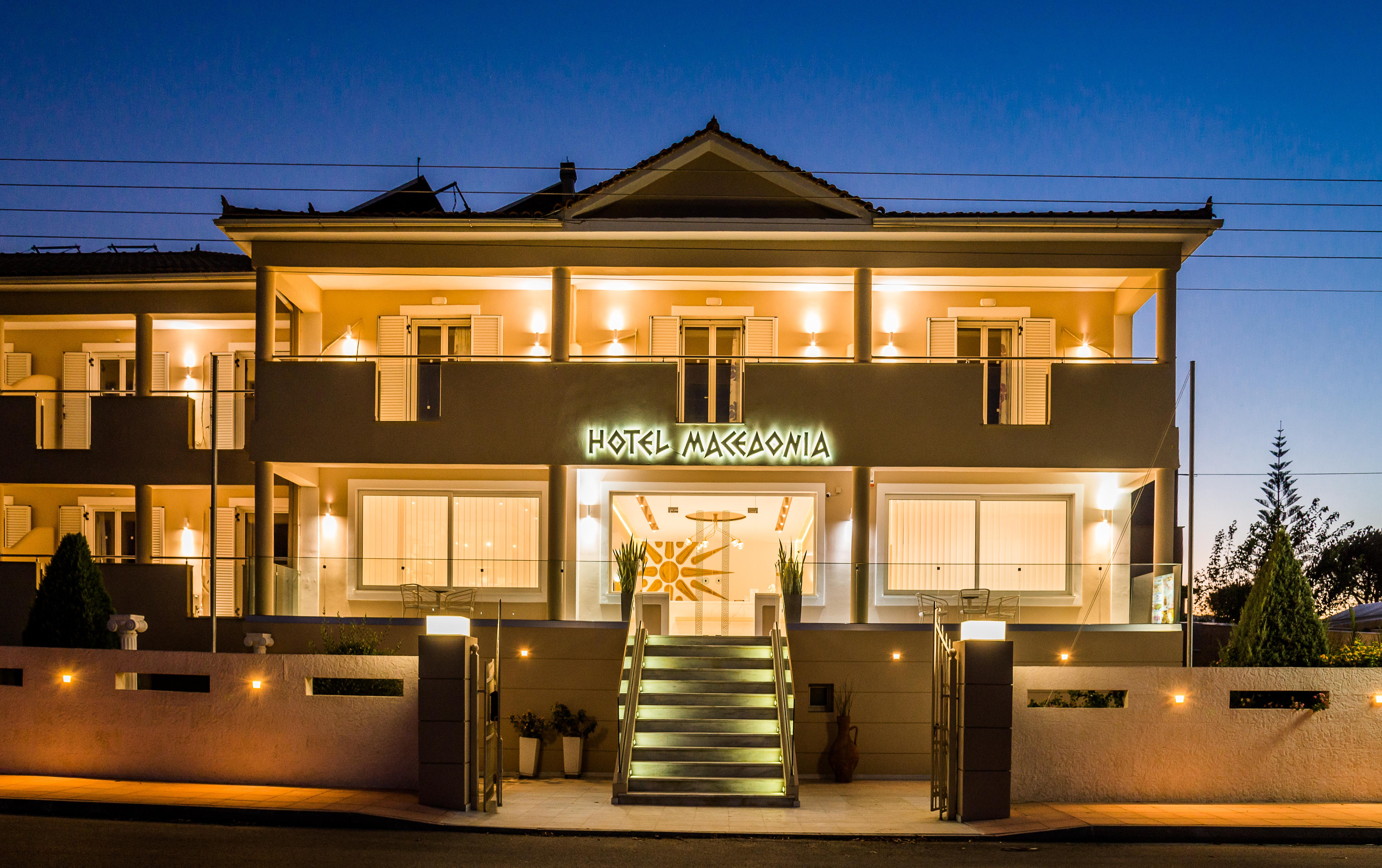 Macedonia Hotell Kalamákion Exteriör bild